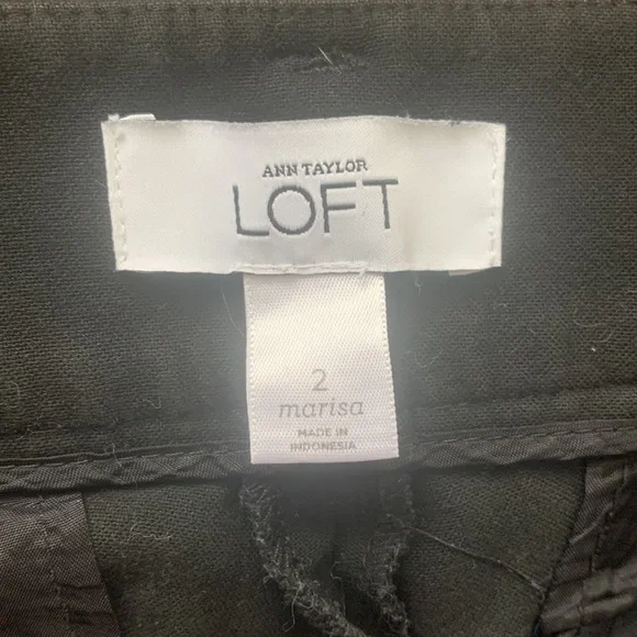 Ann Taylor Loft black Marisa Trouser. - Picture 2 of 6